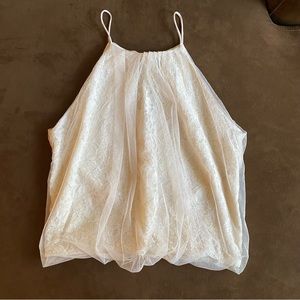 Mesh and Lace Blouse 🤍